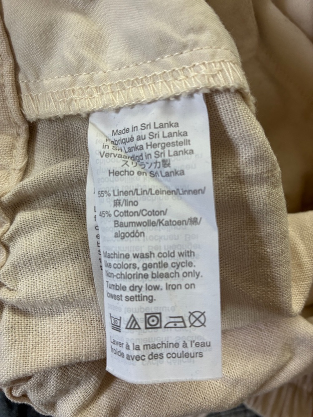J. Crew Cream Wide-Leg Tie-Waist Pants - Picture 5 of 5